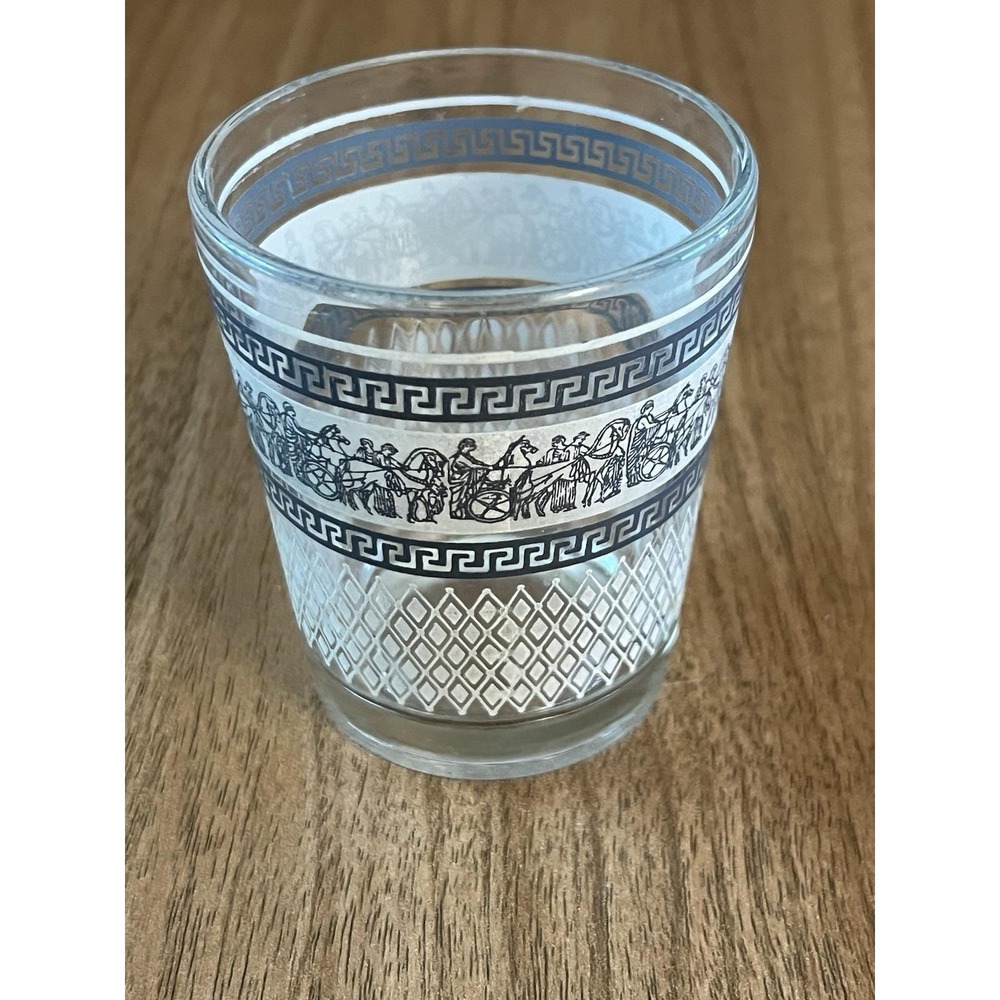 Jeannette Greek‎ Patrician Cocktail Tumbler Vintage Gladiator Glass